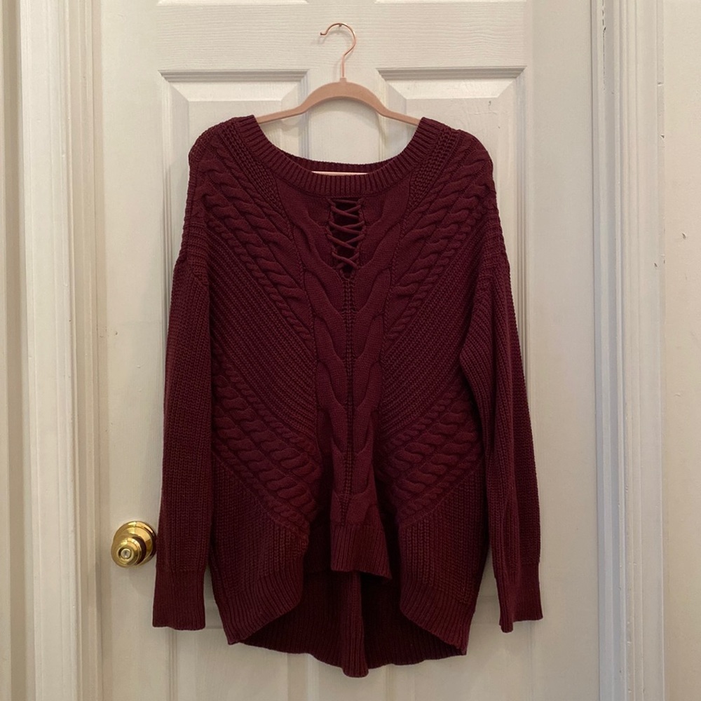 a.n.a maroon sweater XL
